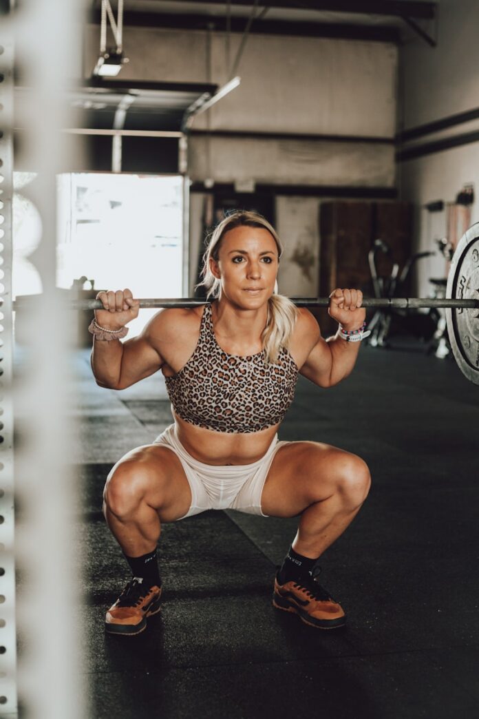 Photo by Rachel Moore a person in a gym