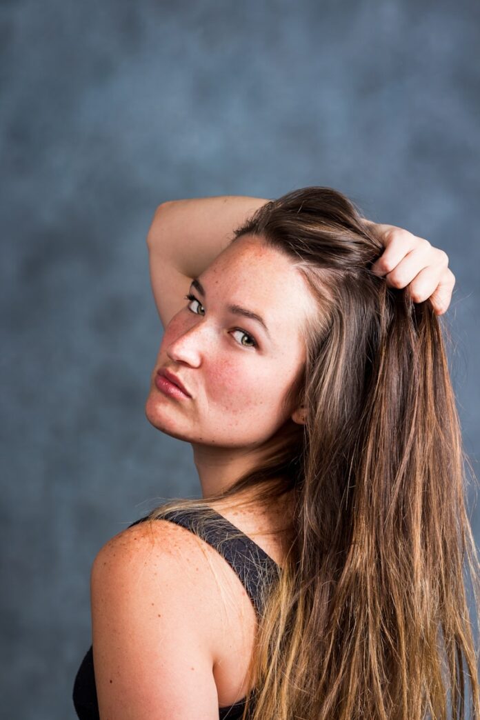 woman in black tank top